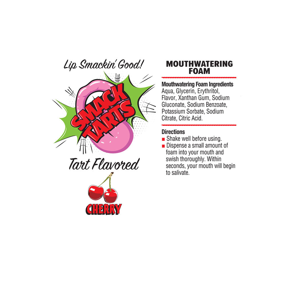 Smack Tarts Mouthwatering Foam Cherry Sour Cherry Flavoured 80 Ml Bottle