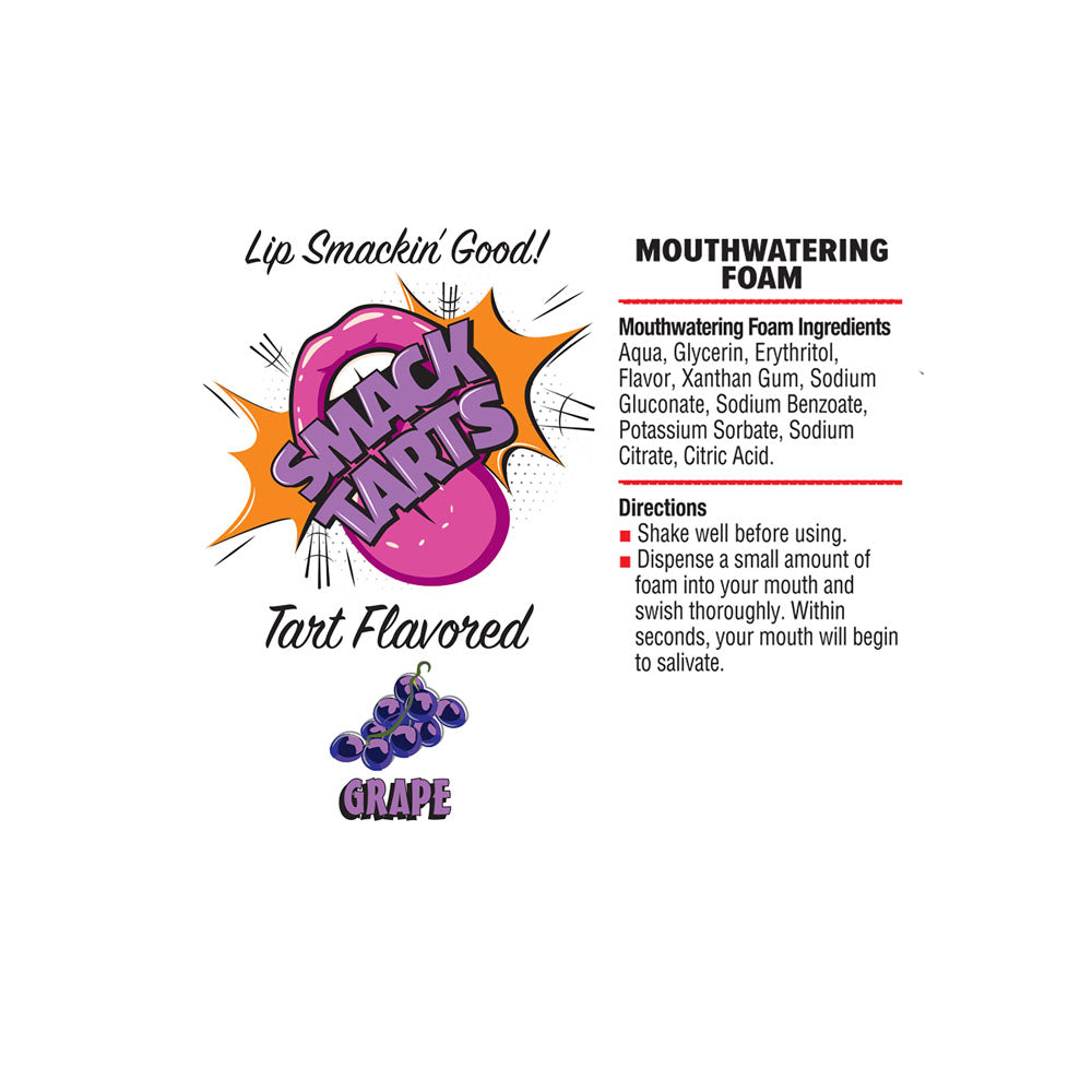 Smack Tarts Mouthwatering Foam Grape Sour Grape Flavoured 80 Ml Bottle