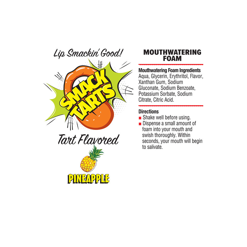 Smack Tarts Mouthwatering Foam Pineapple Sour Pineapple Flavoured 80 Ml Bottle