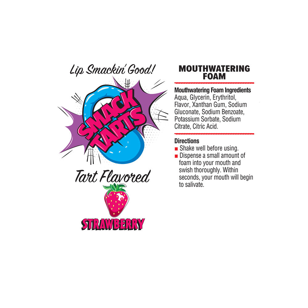 Smack Tarts Mouthwatering Foam Strawberry Sour Strawberry Flavoured 80 Ml Bottle
