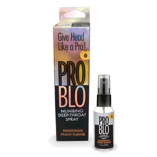 Pro Blo Deep Throat Spray Peach Peach Flavoured Deep Throat Spray 30 Ml