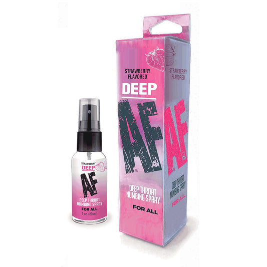 Deep Af Strawberry Strawberry Flavoured Deep Throat Spray 29 Ml
