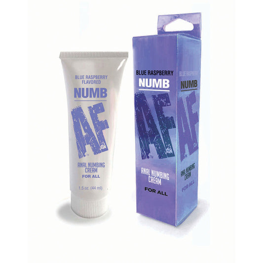 Numb Af Blue Raspberry Blue Raspberry Flavoured Anal Numbing Cream 44 Ml Tube