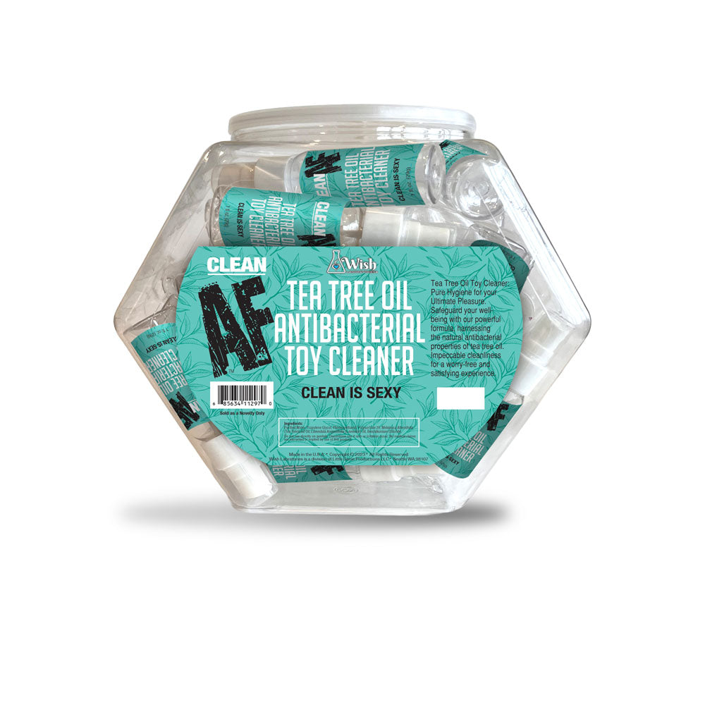 Clean Af Toy Cleaner Fishbowl Display Antibacterial Toy Cleaner Display Of 36 X 30 Ml Spray Bottles
