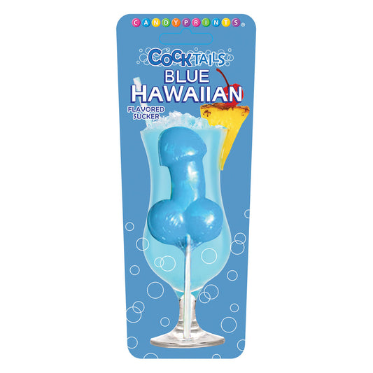 Cocktail Suckers Blue Hawaiian Blue Hawaiian Flavoured Dicky Lollypop