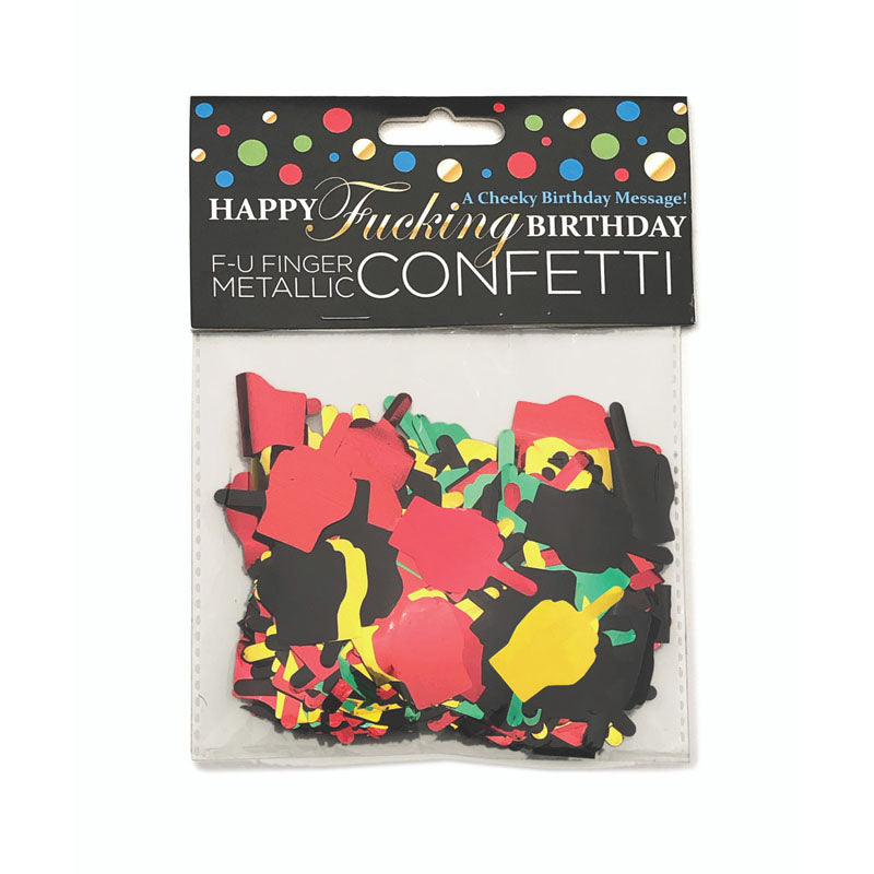 Happy Fucking Birthday Fu Finger Confetti Party Decoration