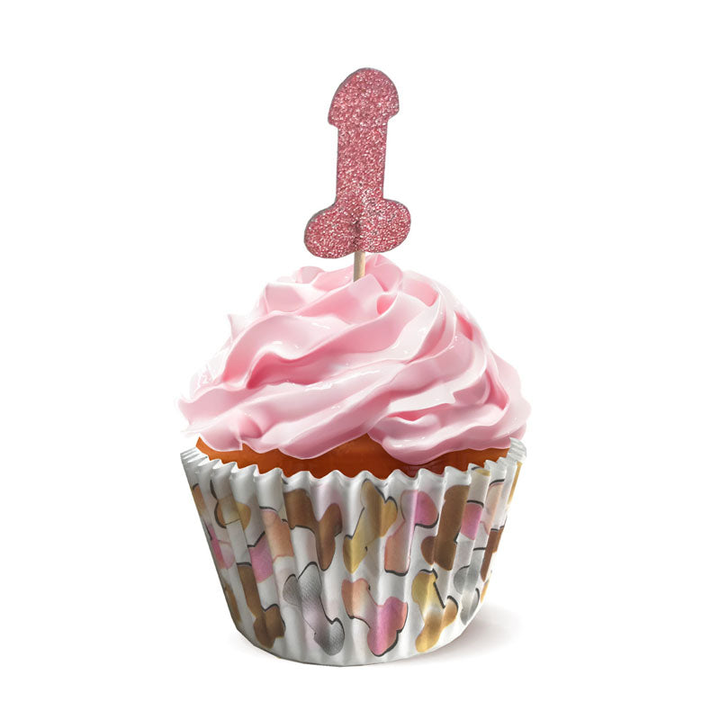 Glitterati Penis Party Cupcake Set Party Cupcake Set Set Of 24