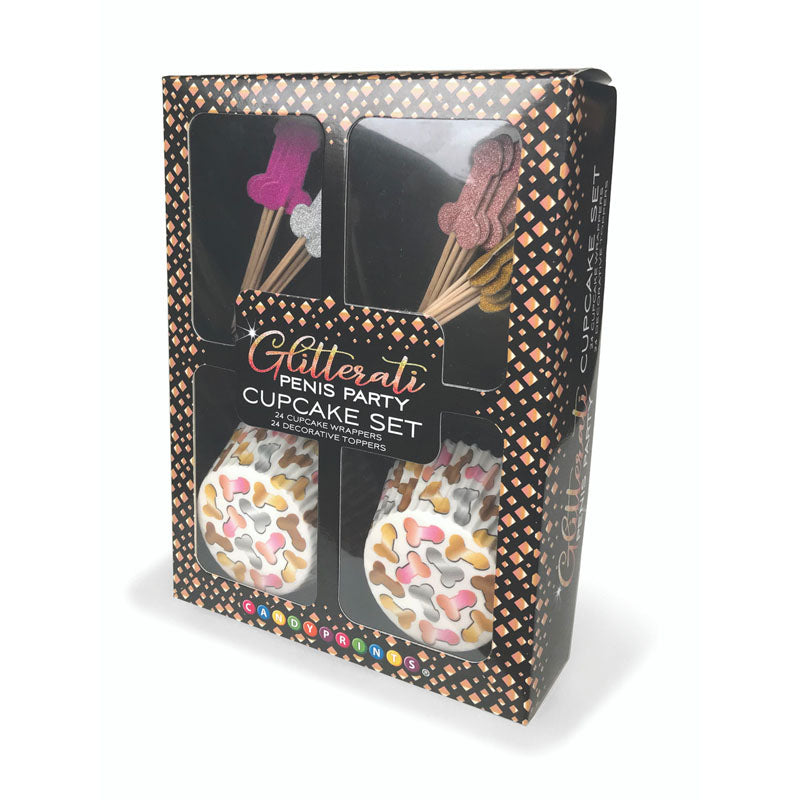Glitterati Penis Party Cupcake Set Party Cupcake Set Set Of 24