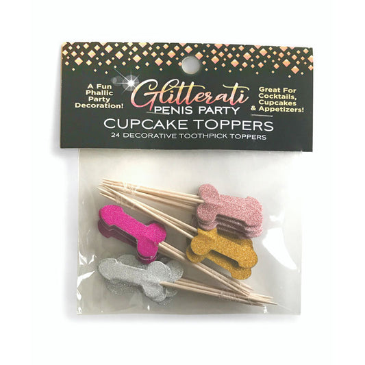 Glitterati Penis Party Picks Hens Party Novelty 24 Pack