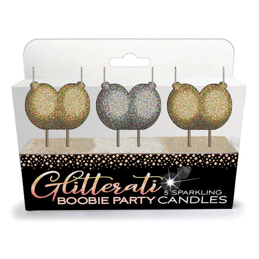 Glitterati Boobie Candle Set Novelty Candles Set Of 3