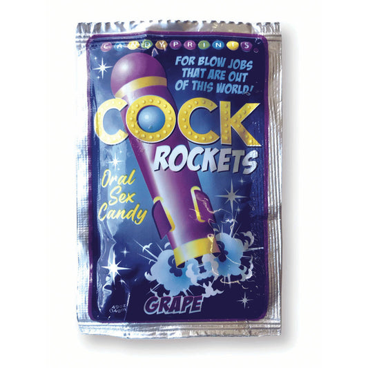 Cock Rockets Grape Grape Flavoured Oral Sex Candy 15 Grams