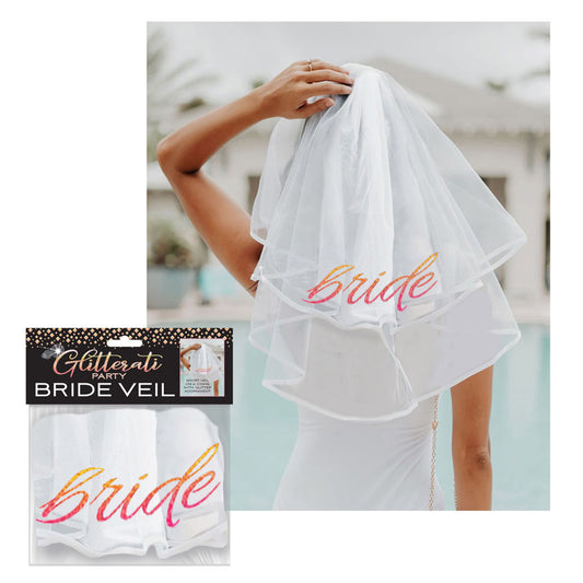 Glitterati Bride Veil Hens Party Novelty Veil