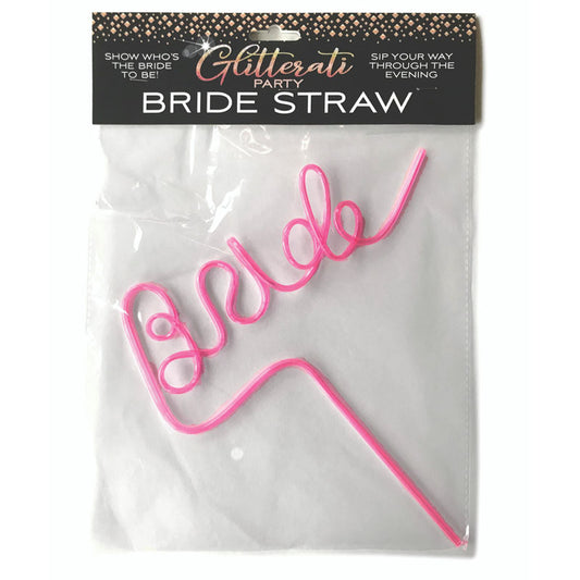 Glitterati Bride Straw Hens Party Novelty