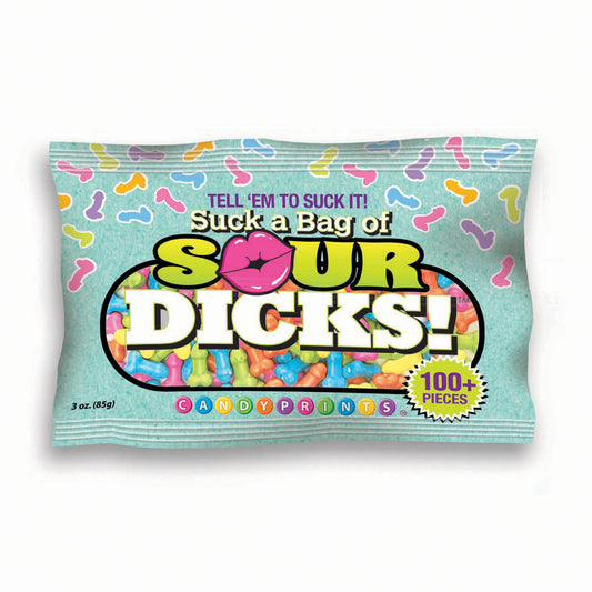 Suck A Bag Of Sour Dicks! Novelty Pecker Lollies 84 Grams
