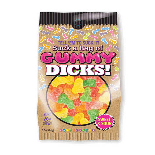 Suck A Bag Of Gummy Dicks! Gummy Pecker Lollies 64 Grams