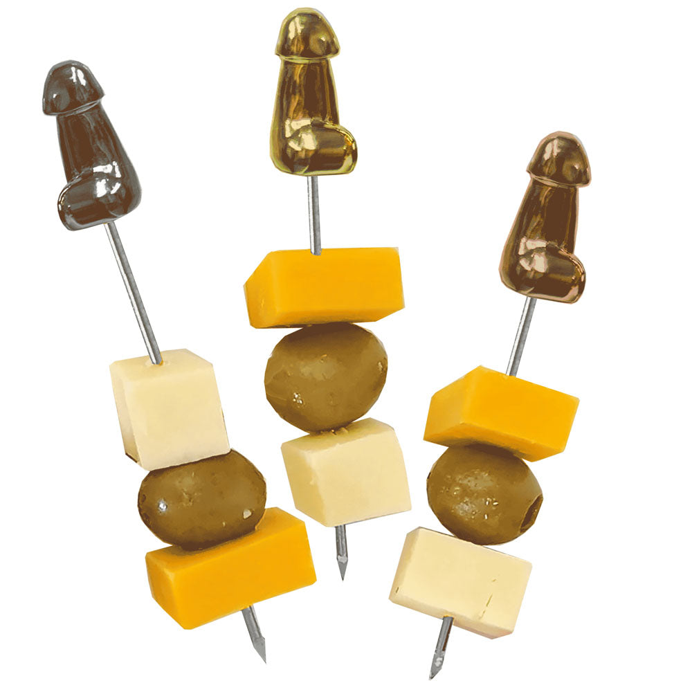 Glitterati Hors D'oeuvre Picks 6 Pack Stainless Steel 18 Cm Food Picks Set Of 6