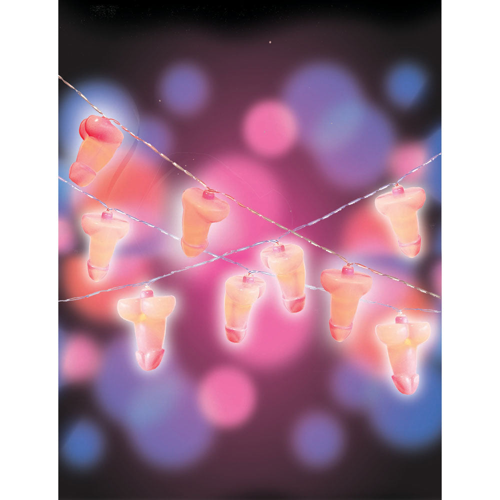 Glitterati Penis Party String Lights Light Up Party Decoration 4.2 Metre Length