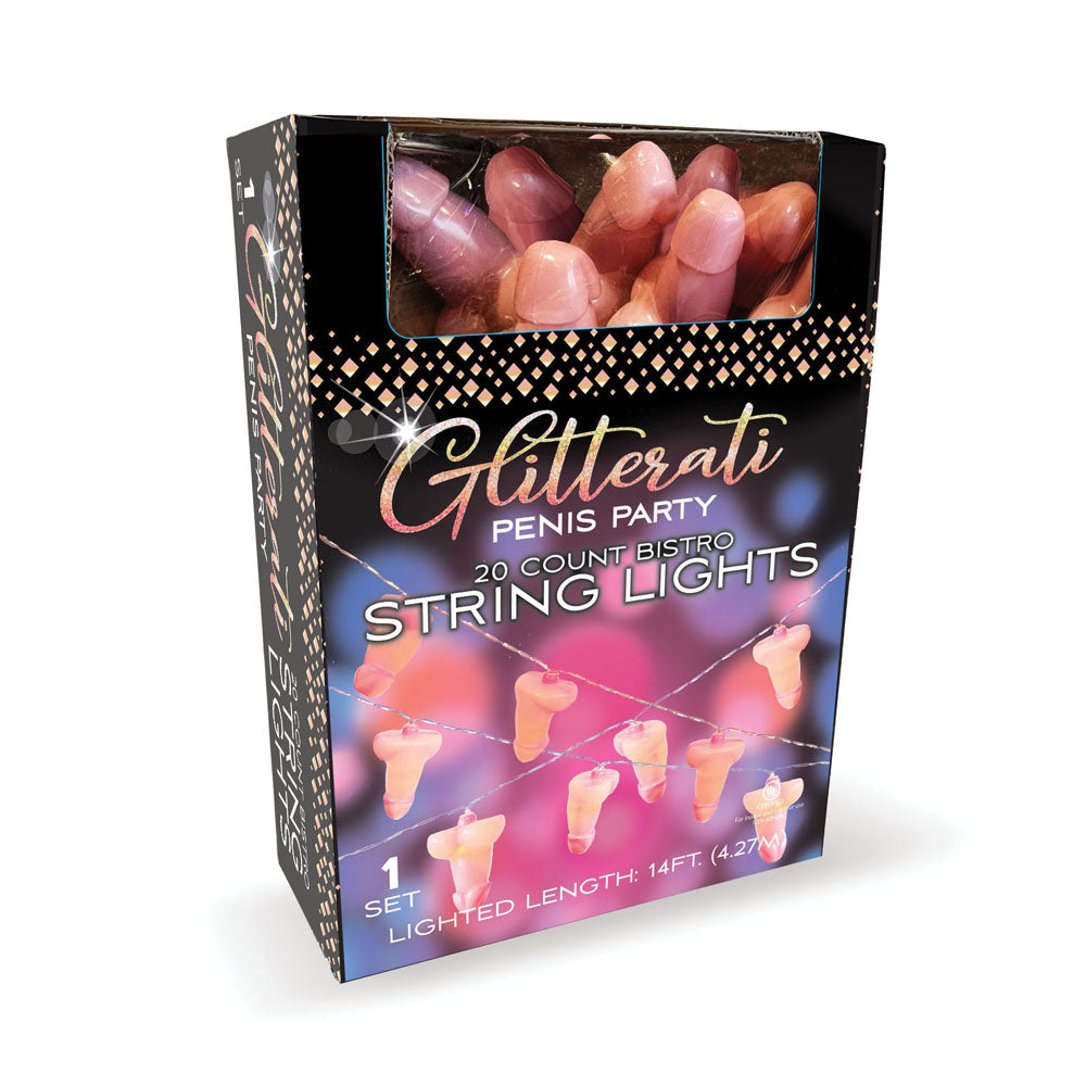 Glitterati Penis Party String Lights Light Up Party Decoration 4.2 Metre Length