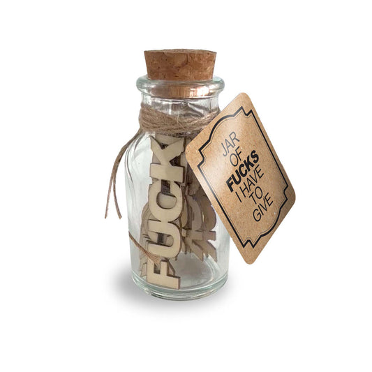 Jar Of Fucks I Have To Give Novelty Gift 15 Pack