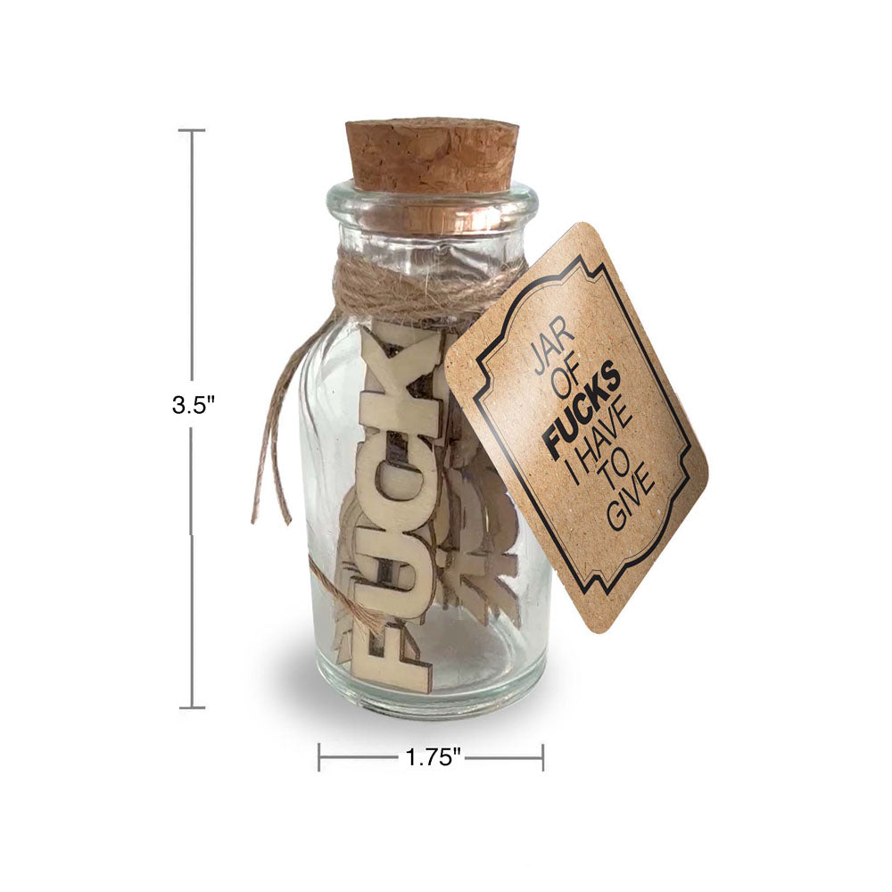 Jar Of Fucks I Have To Give Novelty Gift 15 Pack