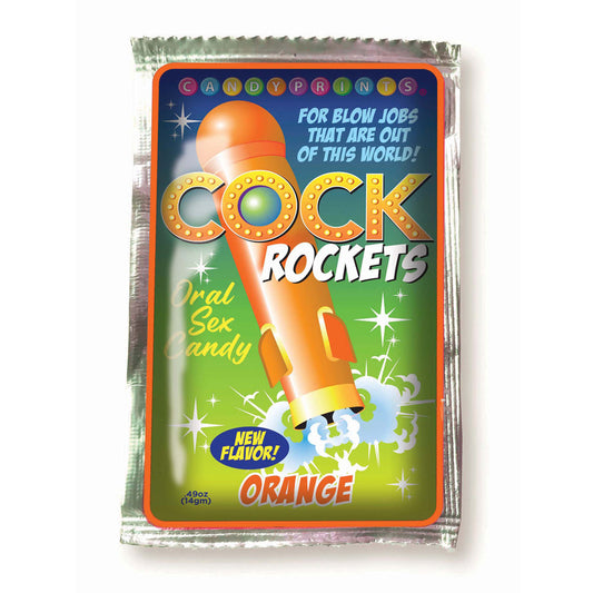 Cock Rockets Orange Orange Flavoured Oral Sex Candy 15 Grams