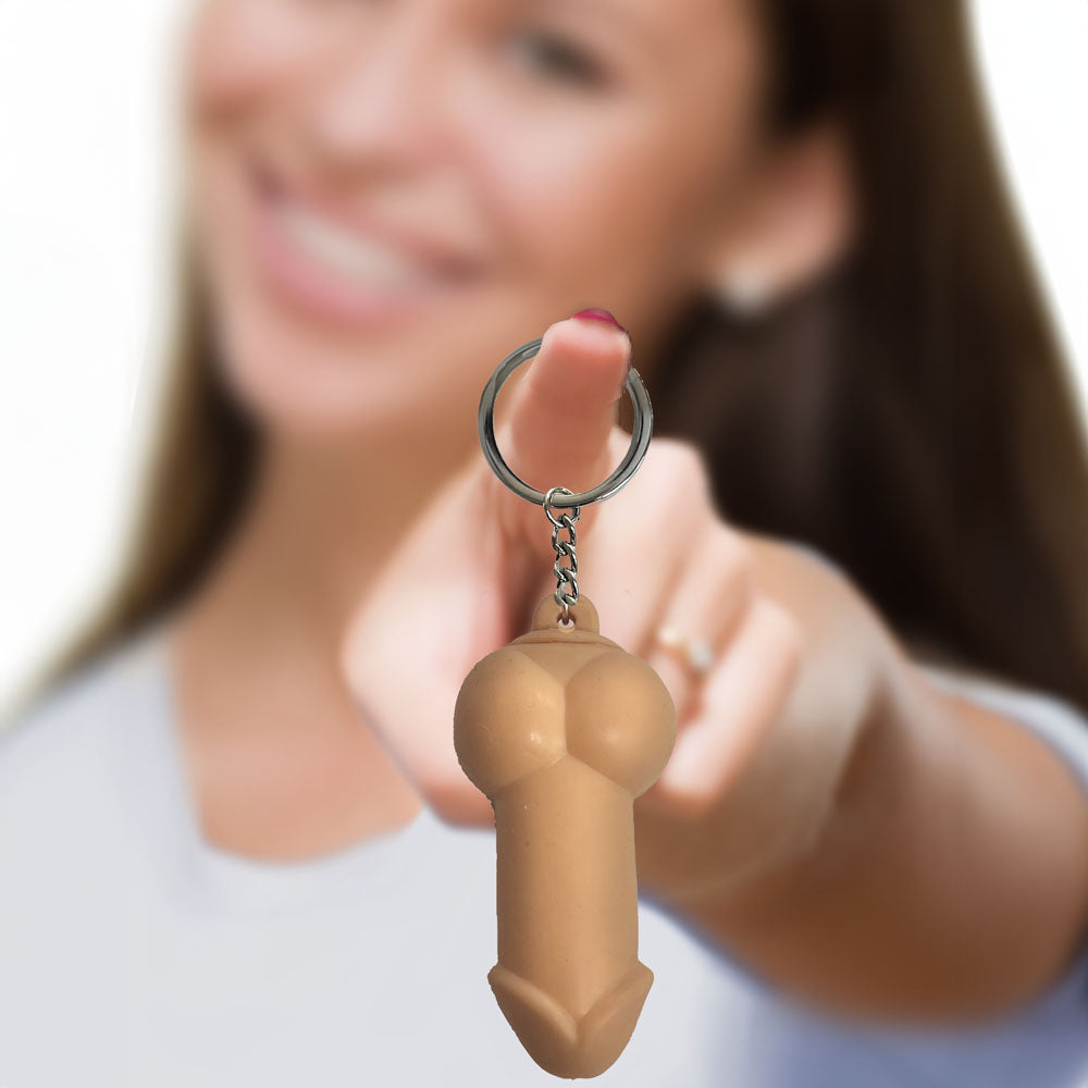 Super Fun Key Chain Squishy Penis Novelty Keychain