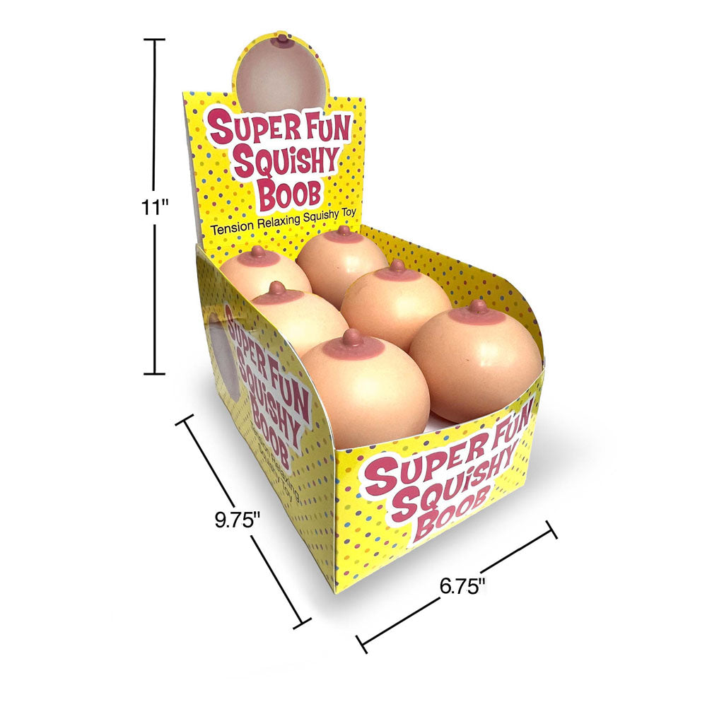 Super Fun Squishy Boobs Counter Display Boobie Stress Balls Counter Display Of 12