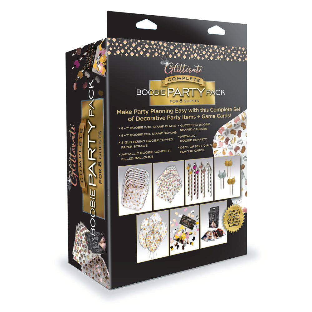 Glitterati Complete Boobie Party Pack Party Set For 8 People