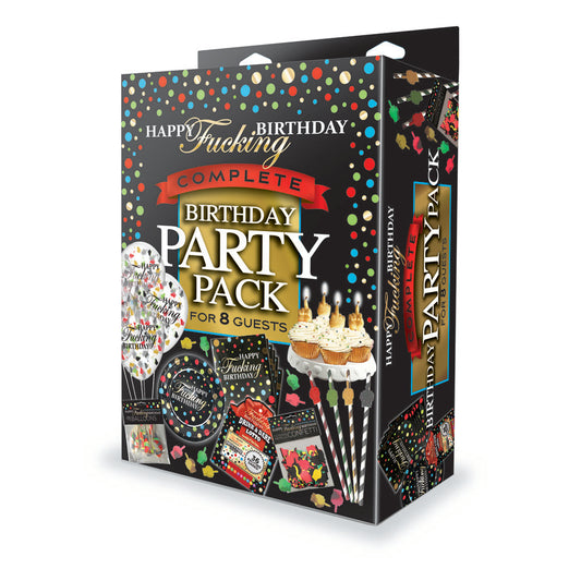 Happy F**King Birthday Complete Party Pack Party Set For 8 People