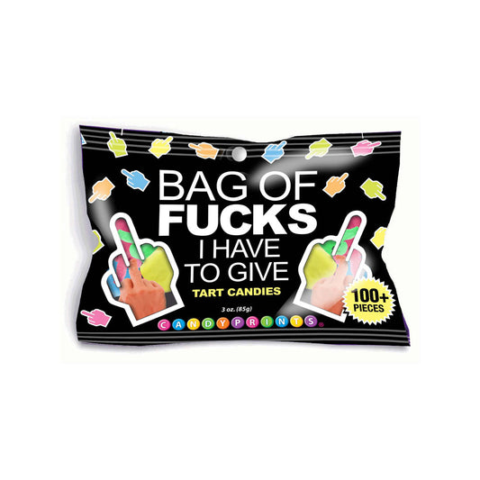 Bag Of Fucks I Have To Give Fruit Flavoured Lollies 85 Gram Bag