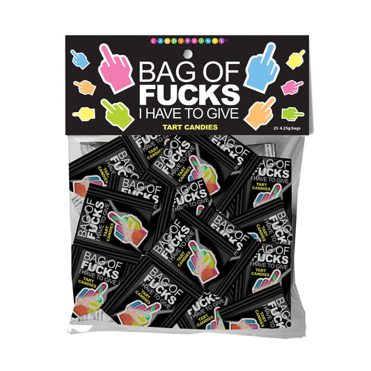 Bag Of Fucks I Have To Give Bag Of 25 Fruit Flavoured Lollies Bag Of 25 Mini Packs