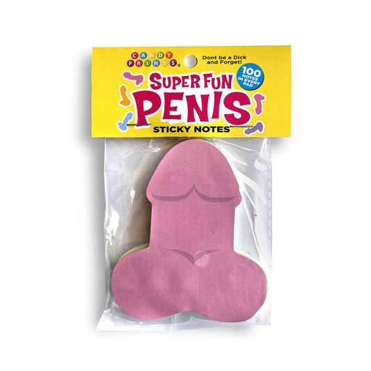 Super Fun Penis Sticky Notes Multi Coloured Novelty Sticky Notes 100 Pack