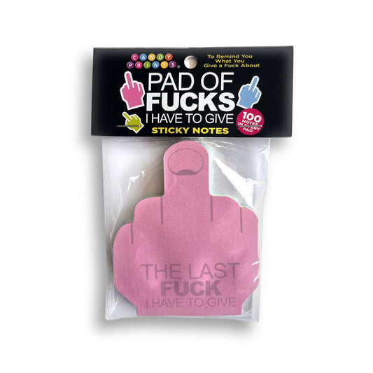 Last Fuck I Have To Give Sticky Notes Multi Coloured Novelty Sticky Notes 100 Pack