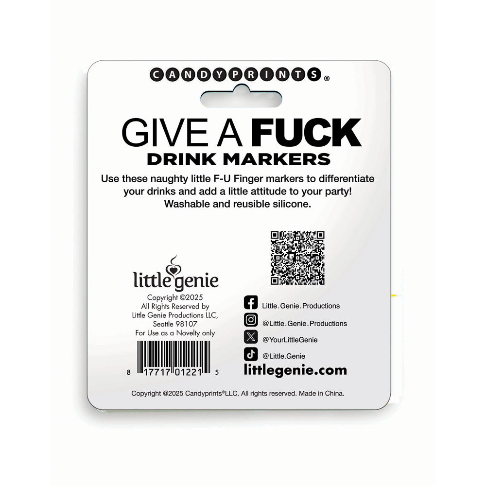 Give A Fuck Drink Markers Novelty Drink Markers Set Of 6