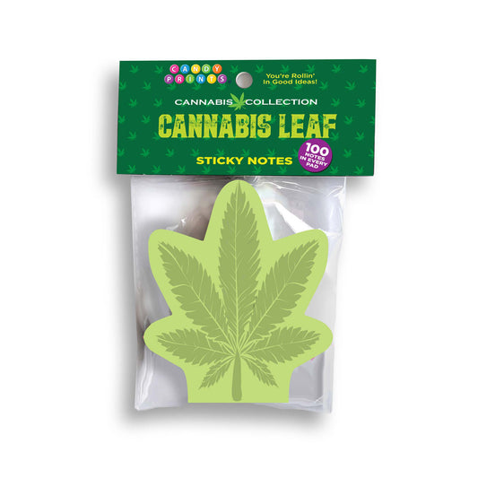 Cannabis Leaf Sticky Notes Novelty Sticky Notes 100 Pack