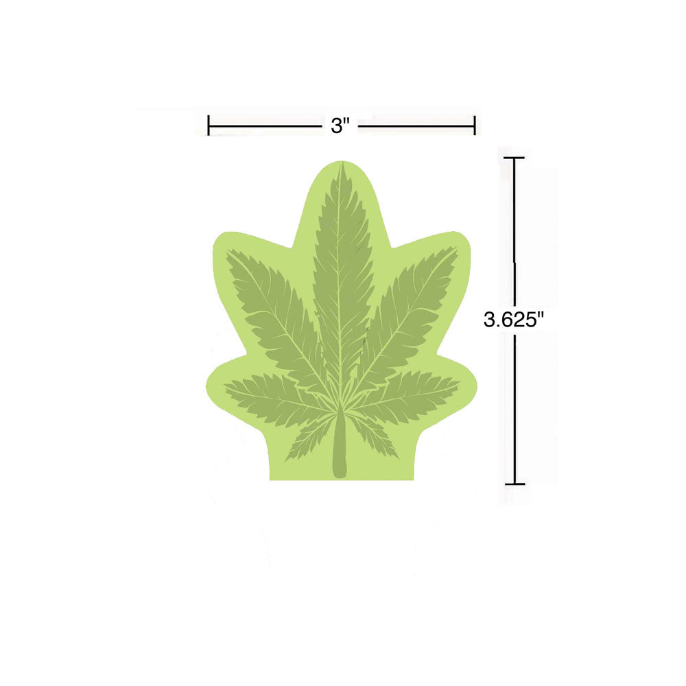 Cannabis Leaf Sticky Notes Novelty Sticky Notes 100 Pack