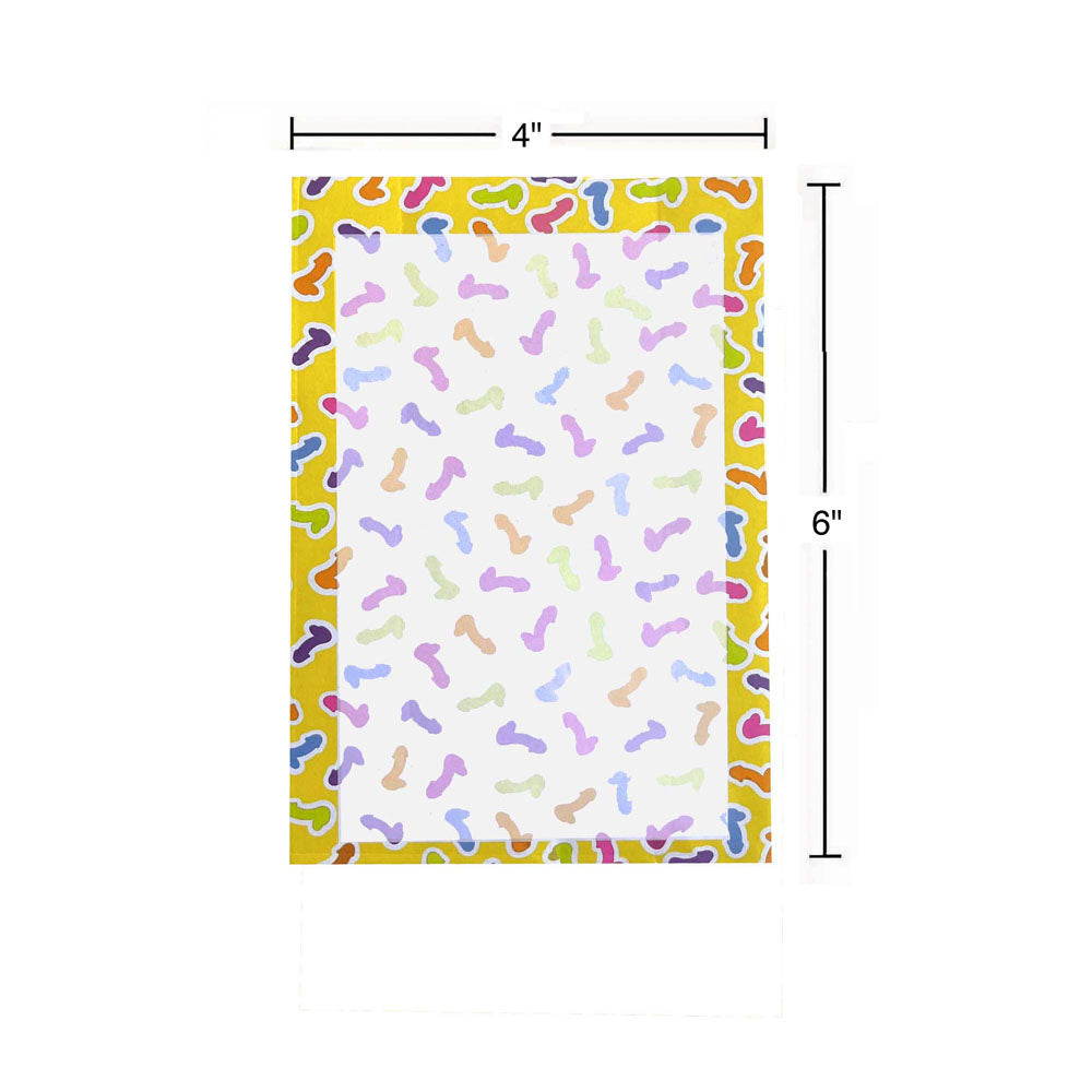 Super Fun Penis Notepad Novelty Notepad 100 Pages