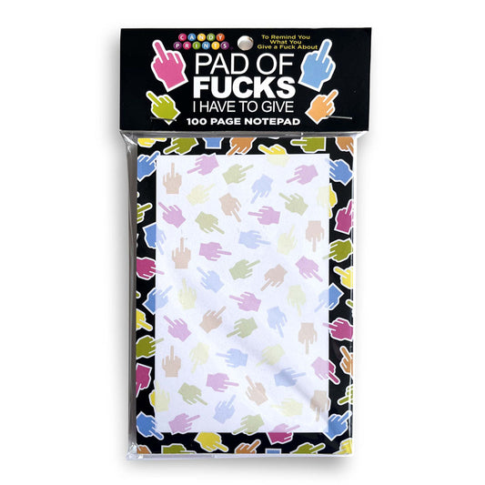 Pad Of Fucks I Have To Give! Notepad Novelty Notepad 100 Pages