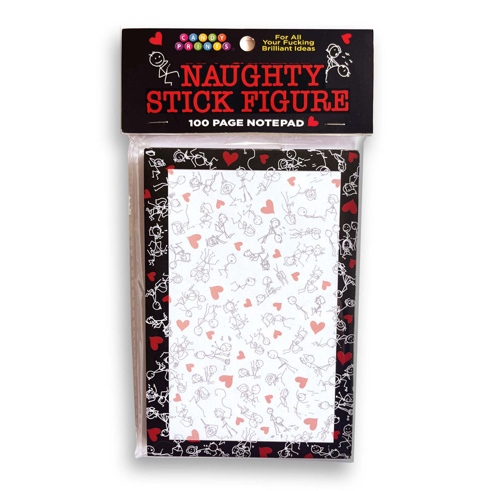 Naughty Stick Figure Notepad Novelty Notepad 100 Pages