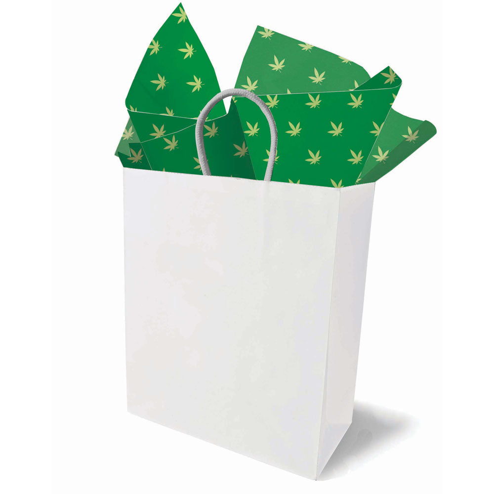 Cannabis Leaf Tissue Paper Sheets Novelty Decoration Sheets 6 Pack