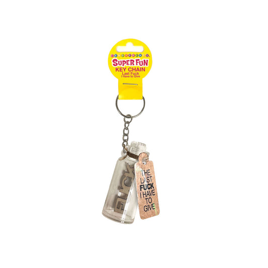 Super Fun Key Chain Last Fuck I Have To Give Novelty Keychain