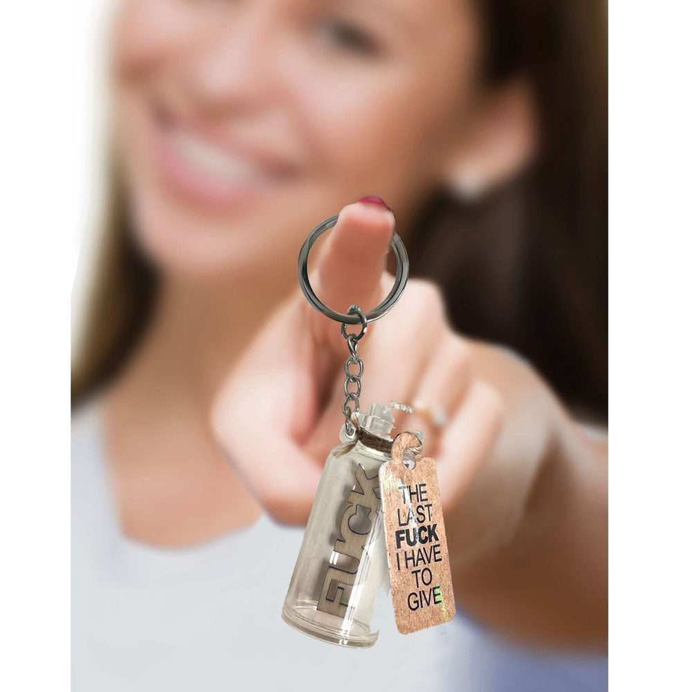 Super Fun Key Chain Last Fuck I Have To Give Novelty Keychain
