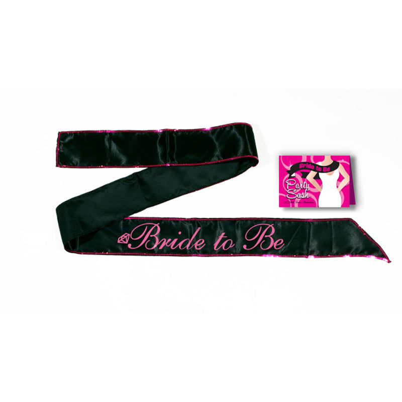 Bride To Be Sash Black Hens Party Sash