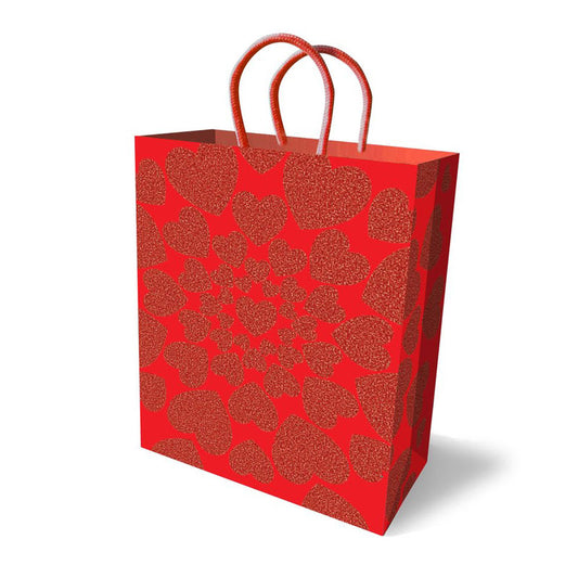 Gift Bag Glitter Hearts Novelty Gift Bag