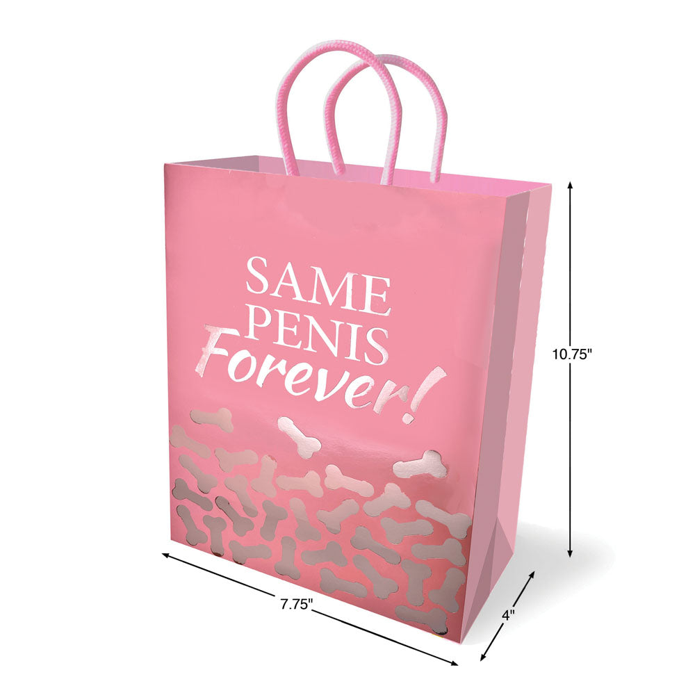 Same Penis Forever Gift Bag Novelty Gift Bag