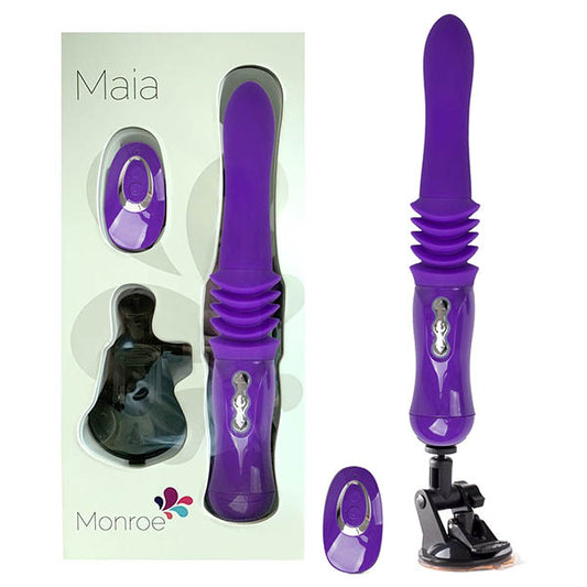 Maia Monroe Purple 38 Cm Usb Rechargeable Thrusting Vibrator