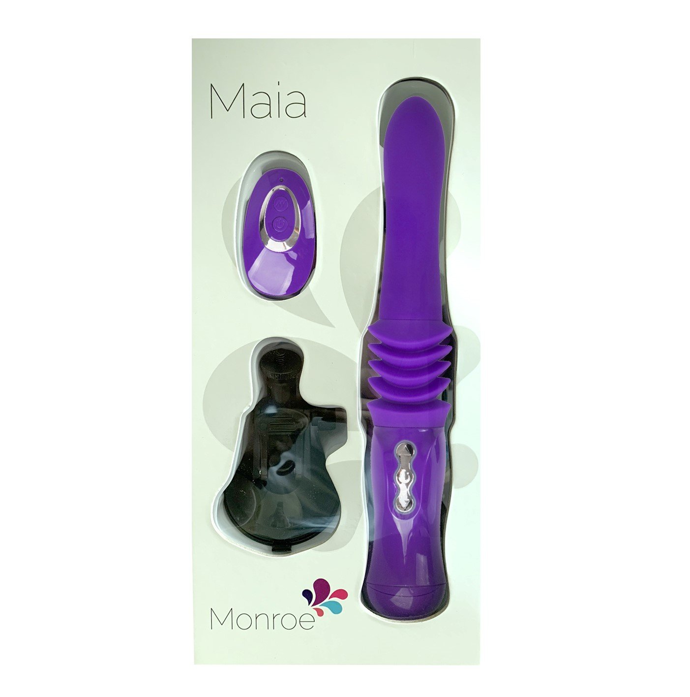 Maia Monroe Purple 38 Cm Usb Rechargeable Thrusting Vibrator