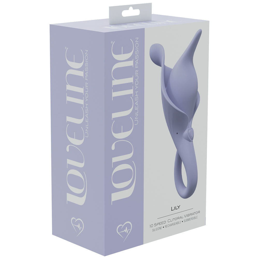 Loveline Lily Lavender Lavender Usb Rechargeable Stimulator