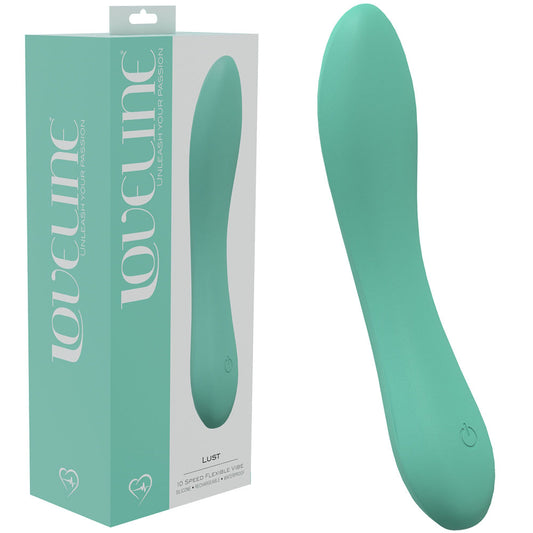 Loveline Lust Green Green 17 Cm Usb Rechargeable Vibrator
