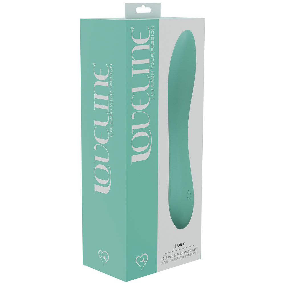 Loveline Lust Green Green 17 Cm Usb Rechargeable Vibrator